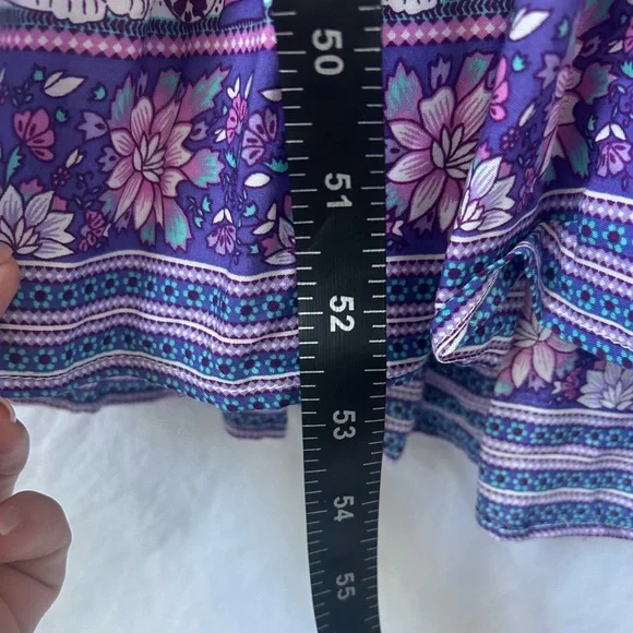 Bohemian Chic Style Floral Maxi Dress Size XS NWOT - Picture 14 of 15